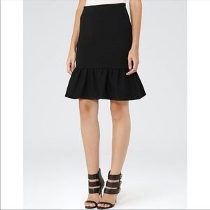 Reiss black peplum pencil skirt size 10. Never worn.